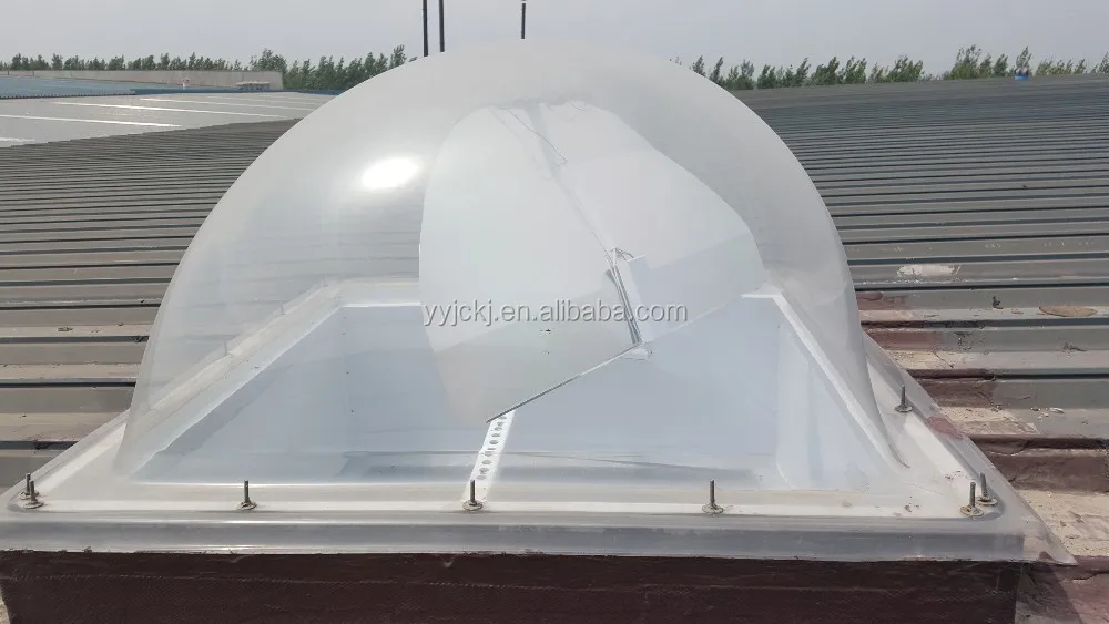 Bayer/ GE clear polycarbonate pyramid dome for skylight/ roofing/ pc dome skylight