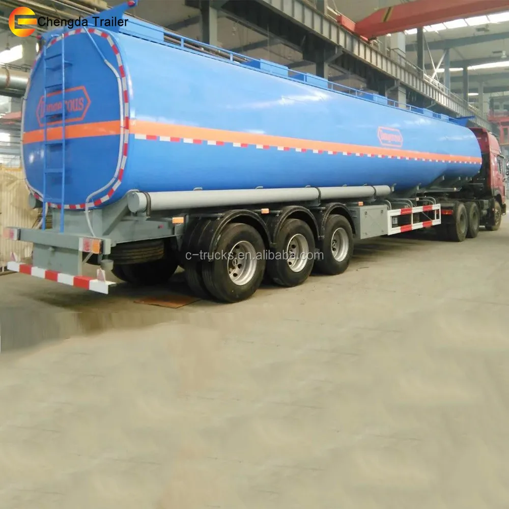 3 compartments 3 axles stainless steel oil tanker trailer 10000 gallon water tank truck