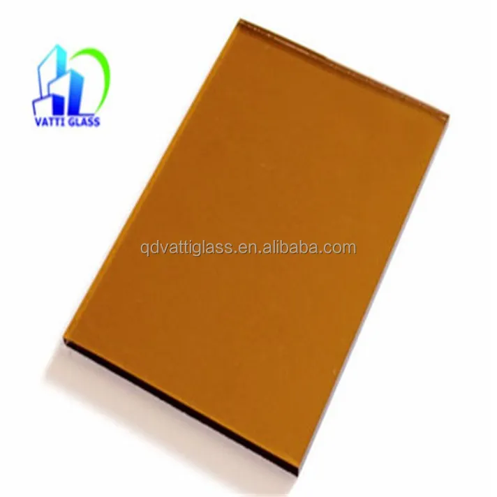 TV Background Tinted Tempered Glass Wall Brown Tinted Glass Panel for Wall Decoration Coloured Sheet Glass