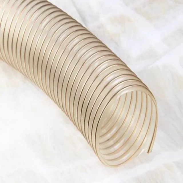 Pu Flexible Suction Metal Spiral Transparent Hose