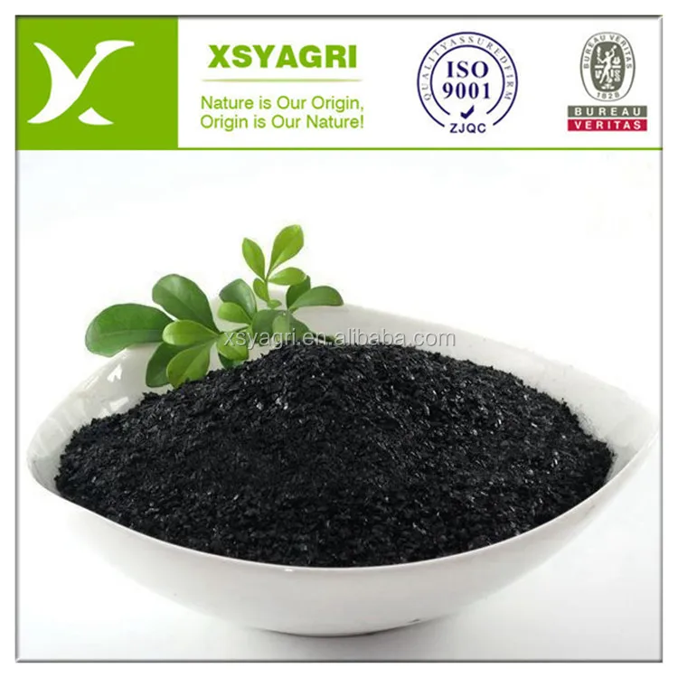 Хлопья гумата калия 98%, удобрение с фолиевым распылением