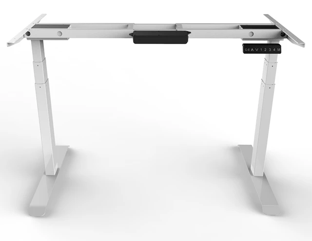 Dual motors rectangular leg 640-1290mm motorized electric height adjustable standing up desk