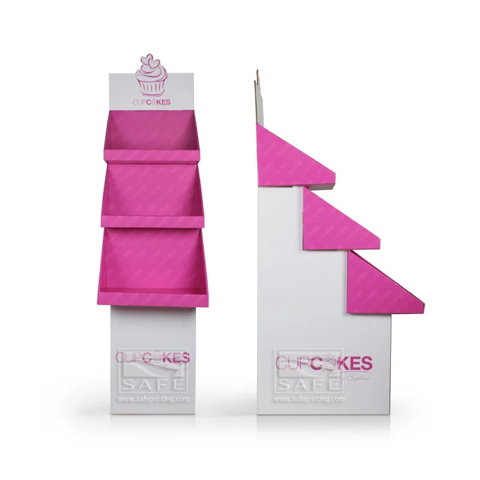 
Factory Price Pop Up Cardboard Display Stand Cardboard Floor Display Rack Corrugated Cardboard Paper Display Stand 