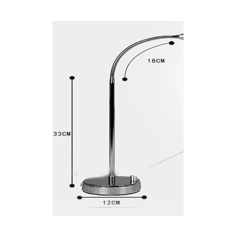 NAILTALK Soft Luxury Adjustable Hotel Metal Dimmable Nail Office Salon Table Modern Desk Lamp