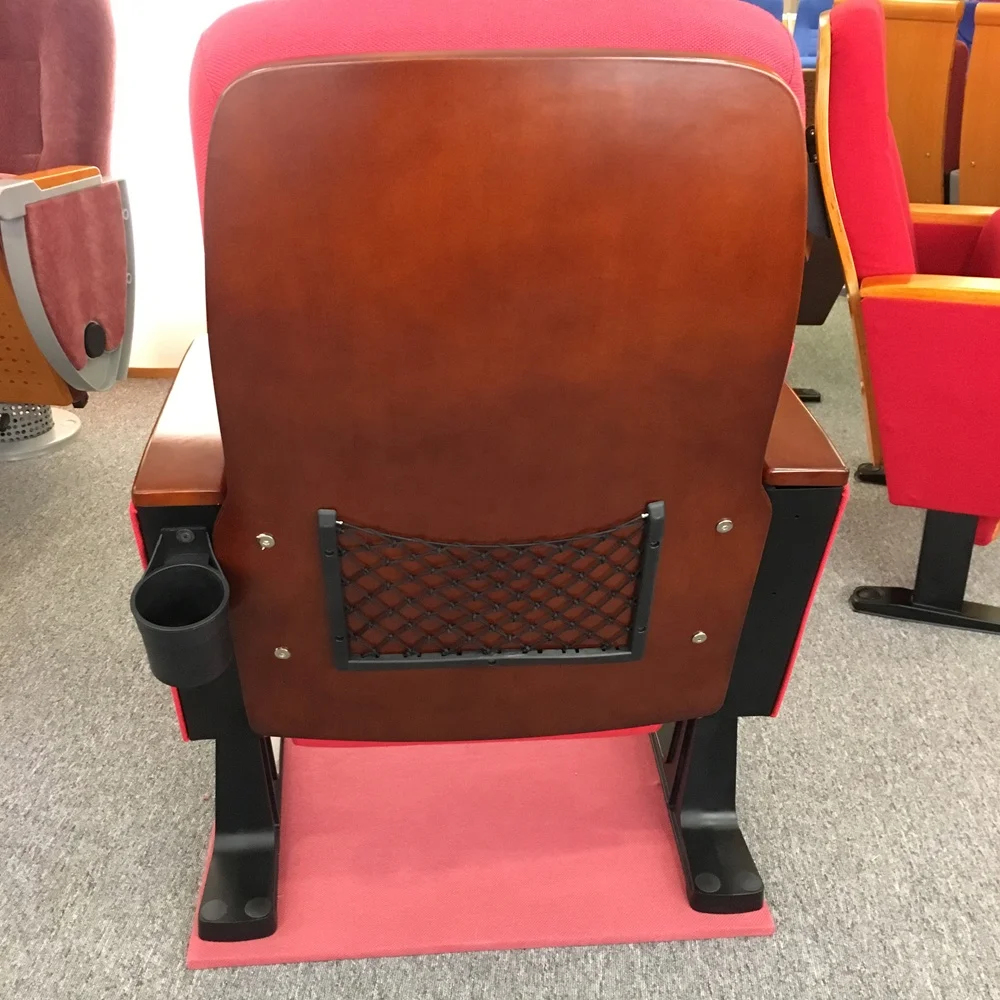 easy install popular design foldable school auditorium hall chair with writing pad auditorium seats for sale