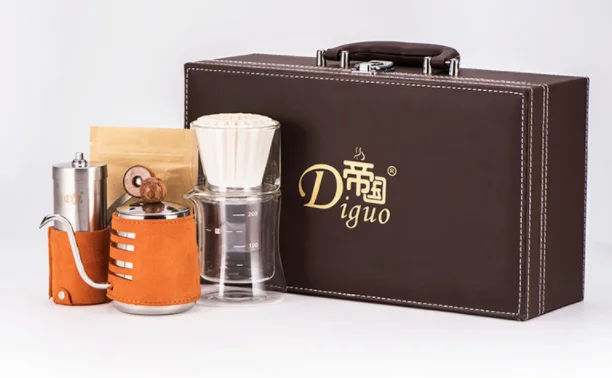 Pour over coffee maker gift box