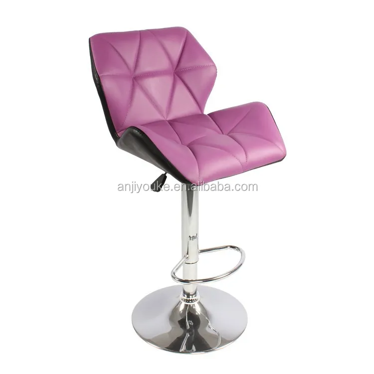 
Wholesale Modern PU Leather With Backrest Swivel Bar Stool for Pub Office 