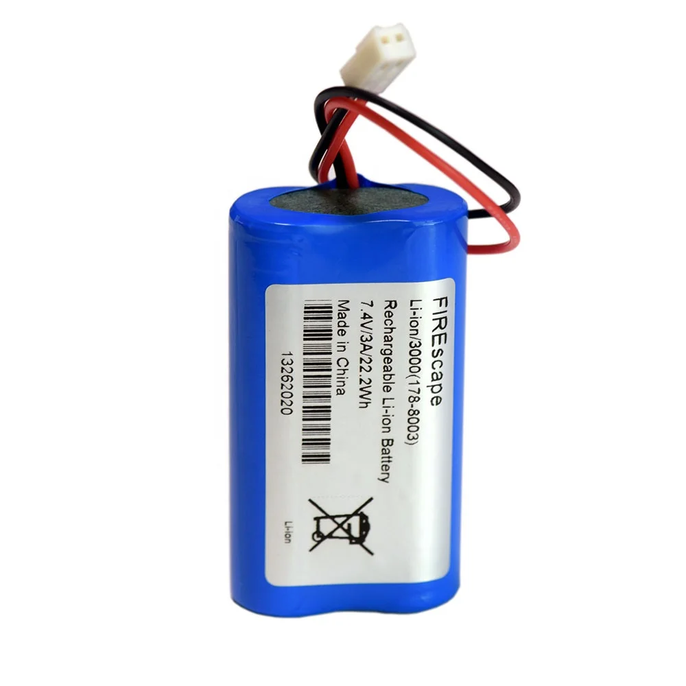 Lithium li-ion battery pack 2S1P 7.4v 3000mah for street light