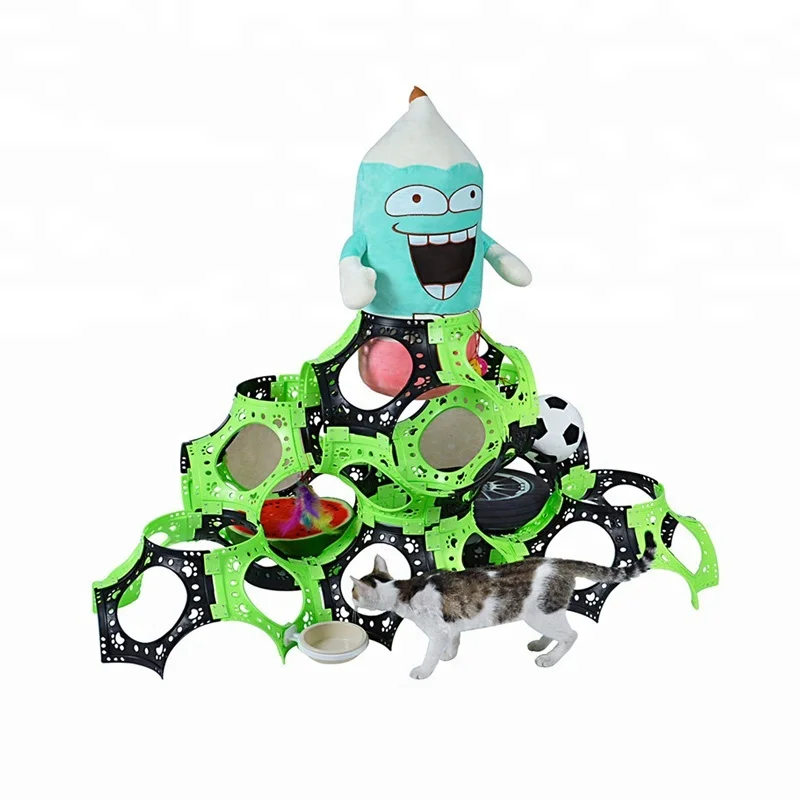 Бытовые Пластиковые складные моющиеся Игрушечные Мячи «сделай сам» для кошек и замков