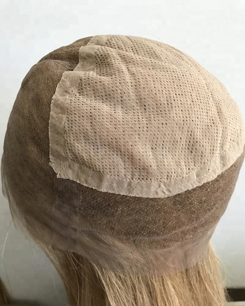 ultra realistic hairline superior quality cranial prosthesis wigs honey blonde virgin remy human hair hand made full lace wigs