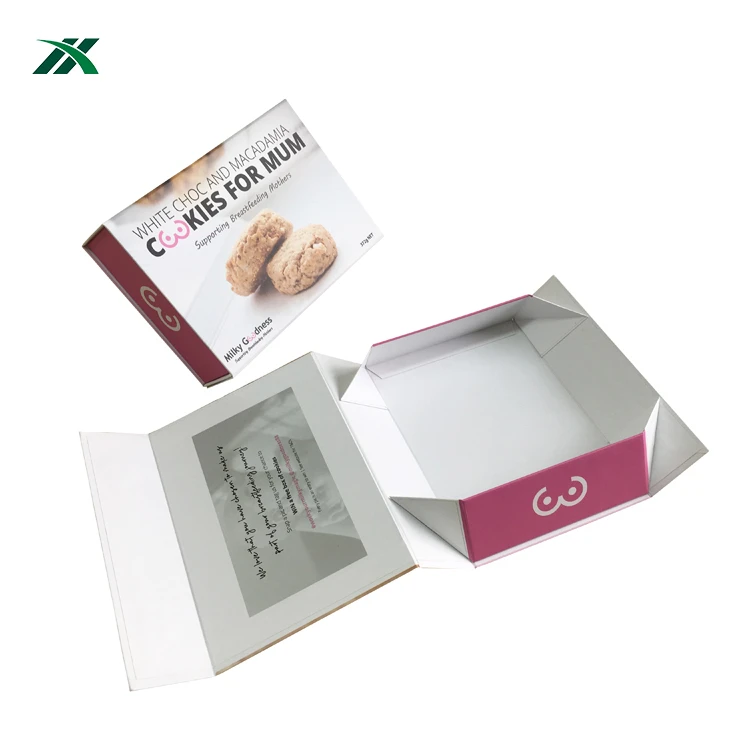 Custom printed hot sale cardboard white baklava collapse gift boxes packaging