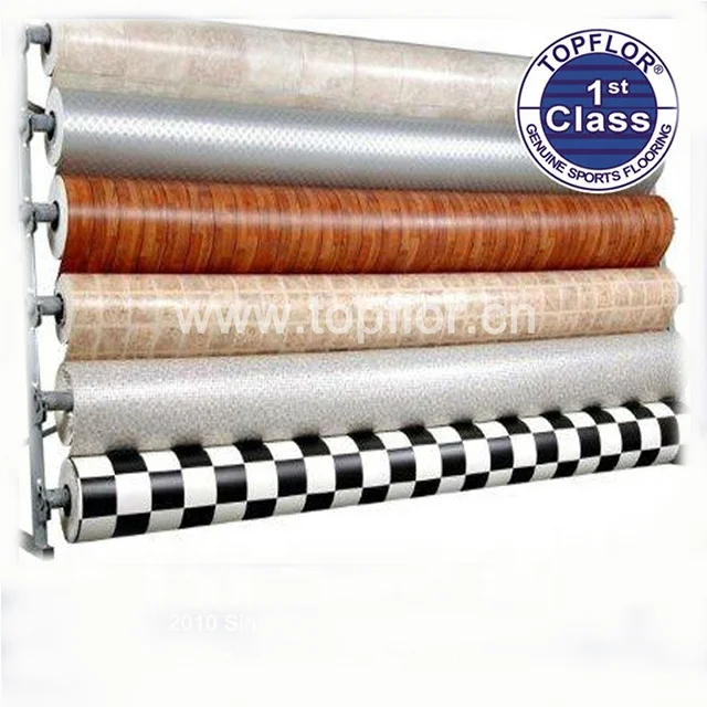 
Recycled pvc sports flooring roll for gym field 