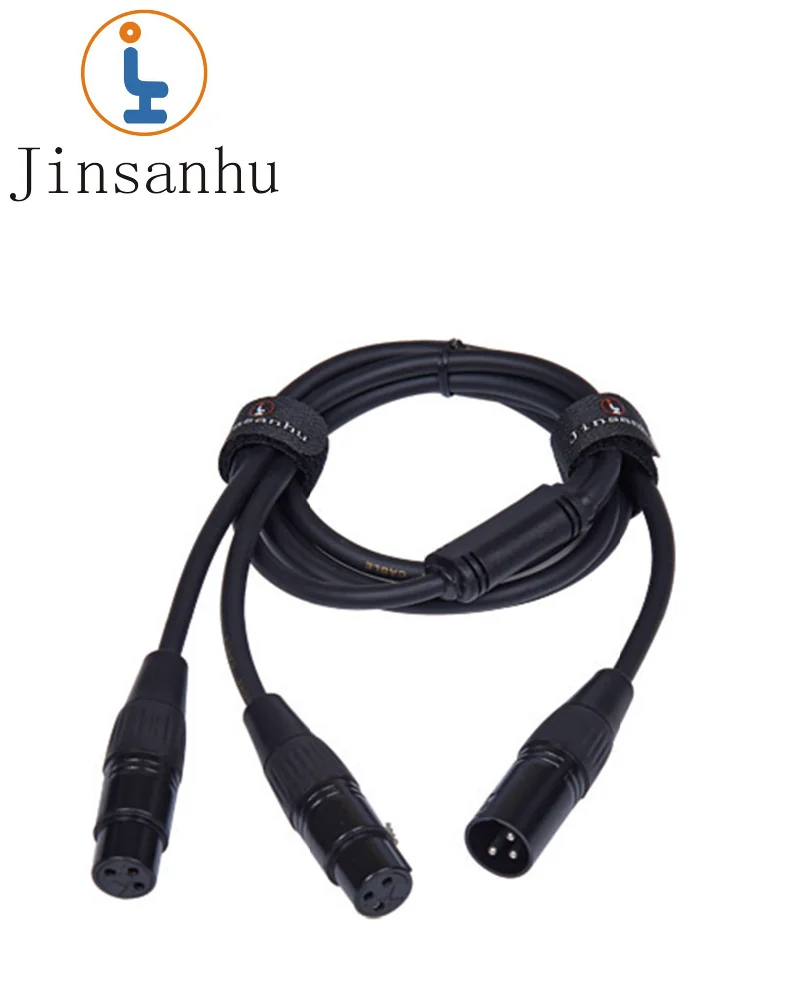 2 XLR Женский к XLR male микрофонный кабель Разъем Тип литья под давлением 1.5 м