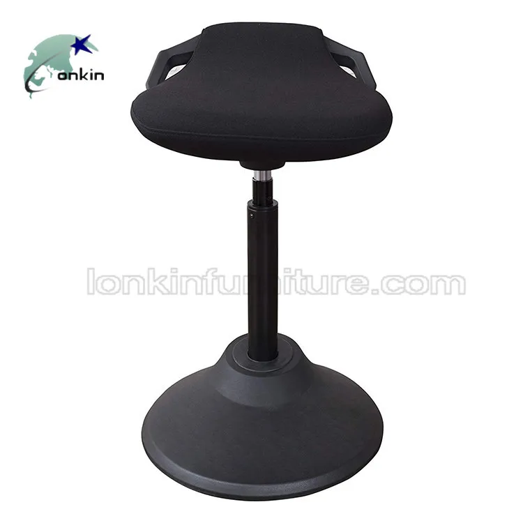 Height adjustable desk chair, Swivel Ergonomic Standing Stool, Active Sitting Wobble stool