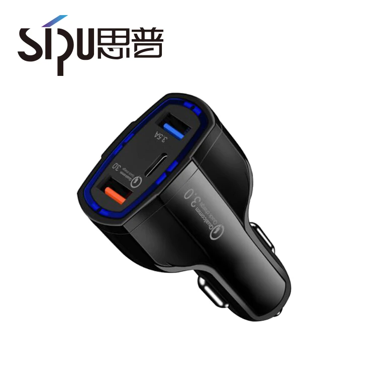 SIPU заводская цена быстрое двойное USB зарядное устройство с type