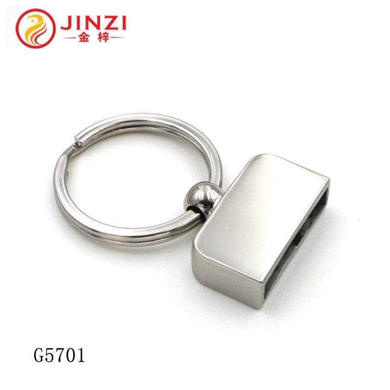 Custom quality fashion decorative key fob hardware with key ring