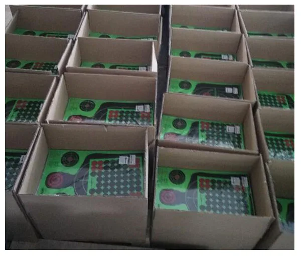 Рождественские современные популярные наклейки с тремя силуэтами на заказ, неоновые апельсиновые наклейки Bullseye