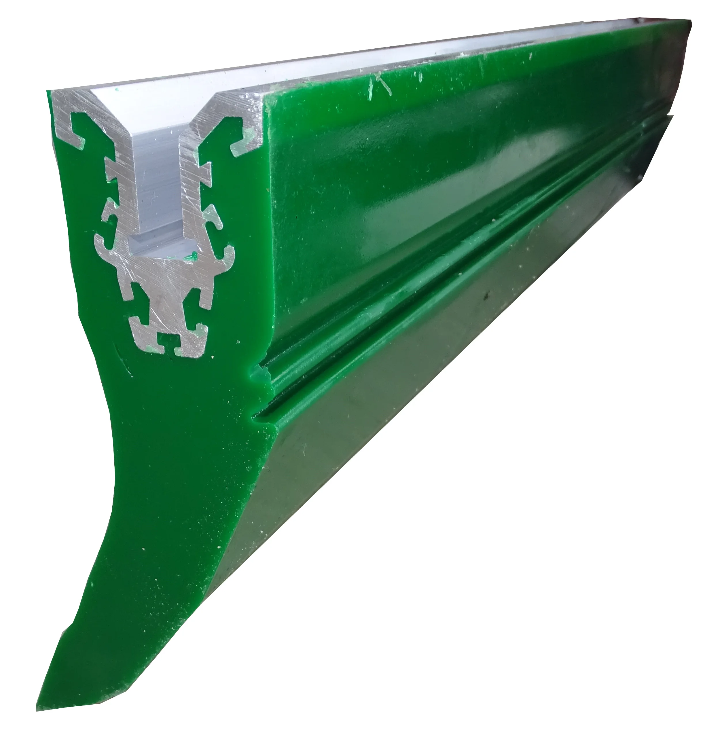 Сменный полиуретановый скребок PU лезвие 7/16 дюйма MSP для первичного очистителя конвейерной ленты зеленый красный