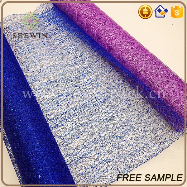 
wholesale bright-coloured flower packing deco mesh 