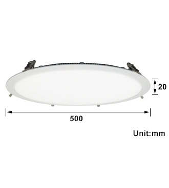 new products no glare SAA approved d500mm recessed round led ceiling downlights light