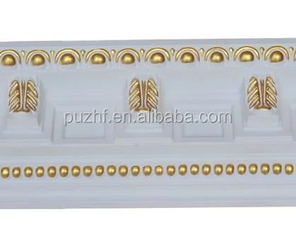 beatiful building material Home Decor Pu Foam Crown Molding/ Pu Cornice