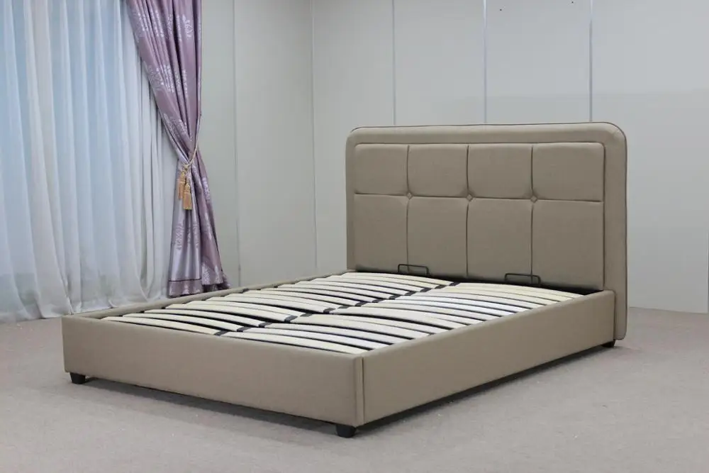 
Fashion Ottoman Tufted Modern Gas Lift Up Storage Bed Hydraulic Lift 