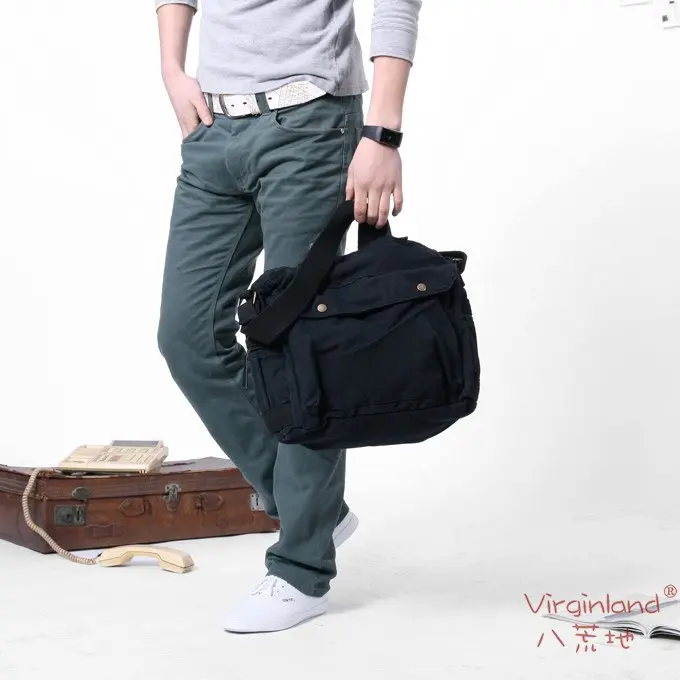 1212 Wholesale Vintage Canvas Satchel Bag Men Briefcase