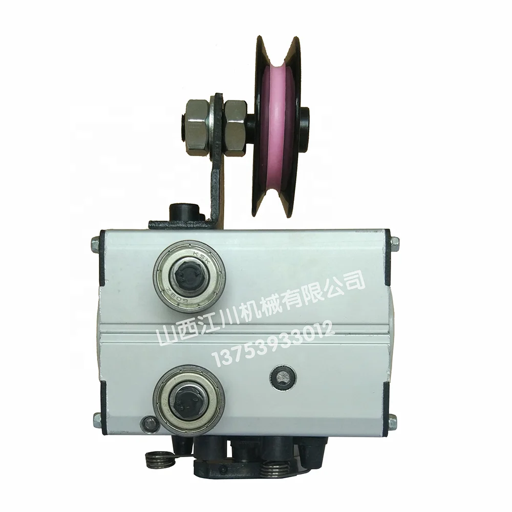 Wire spooling machine 100N axial force traverse linear drive unit with guide wheel