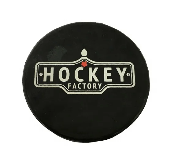 Logo Printed High Quality Professional Official Size Rubber Ice Hockey Puck