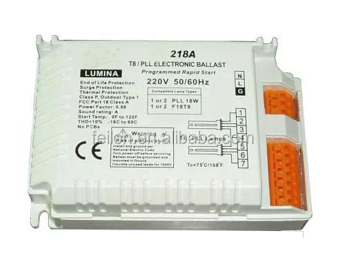 18w Electronic Ballast 2x18w Lamp 220v