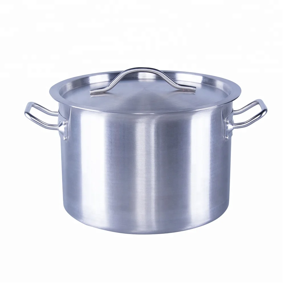Commercial kitchenware cookware stainless steel stock pot 100l cooking 25 gallon pot
