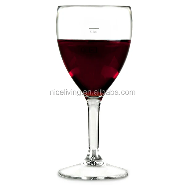 Polycarbonate Wine Glasses 9oz LCE At 125ml & 175ml