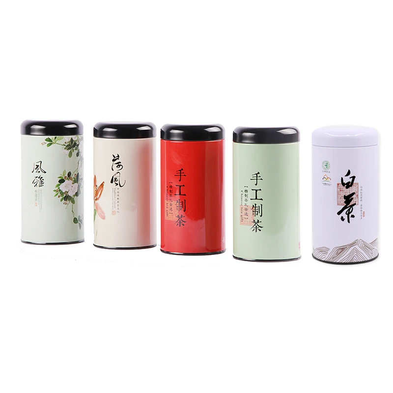 Круглая из вторсырья роза чай контейнер для хранения чайные коробки металлическая жестяная коробка