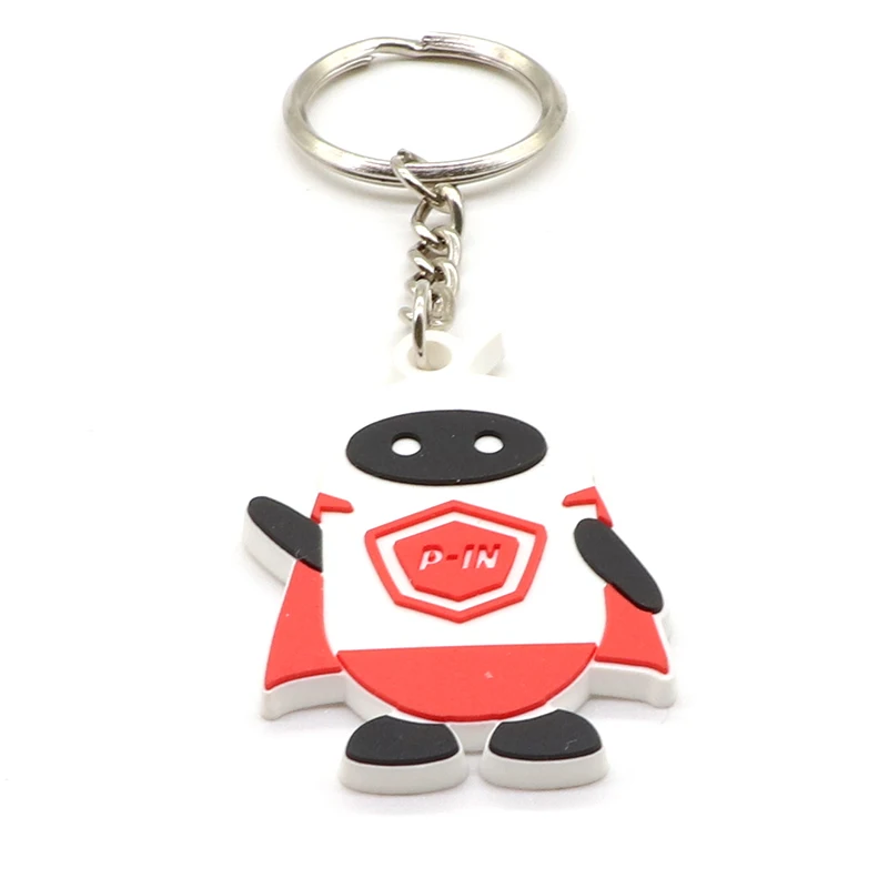 Оптовая продажа, крутые двухсторонние 2D силиконовые брелоки с логотипом на заказ, брелок из ПВХ, 2D пластиковый мягкий ПВХ и резиновый силиконовый брелок