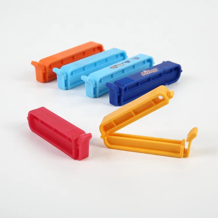 Custom Logo 5cm Cheap Plastic Bag Clips, Colorful Bread Bag Clip/