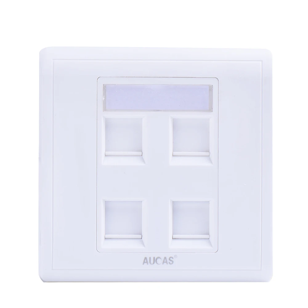 Aucas RJ45 86 Тип сетевая коммуникационная Лицевая панель 4 порта