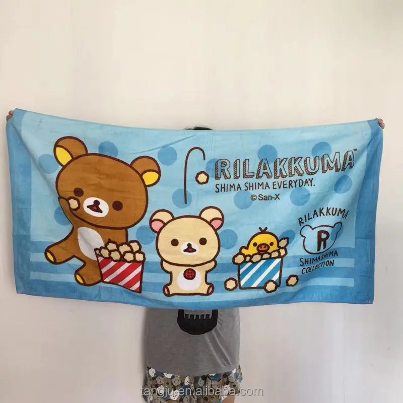 Suppliers Beach Towel China Rich Color Carton Design Japanese Order 100cotton Adult Woven Red Blue Navy Pink White Purple Tangju