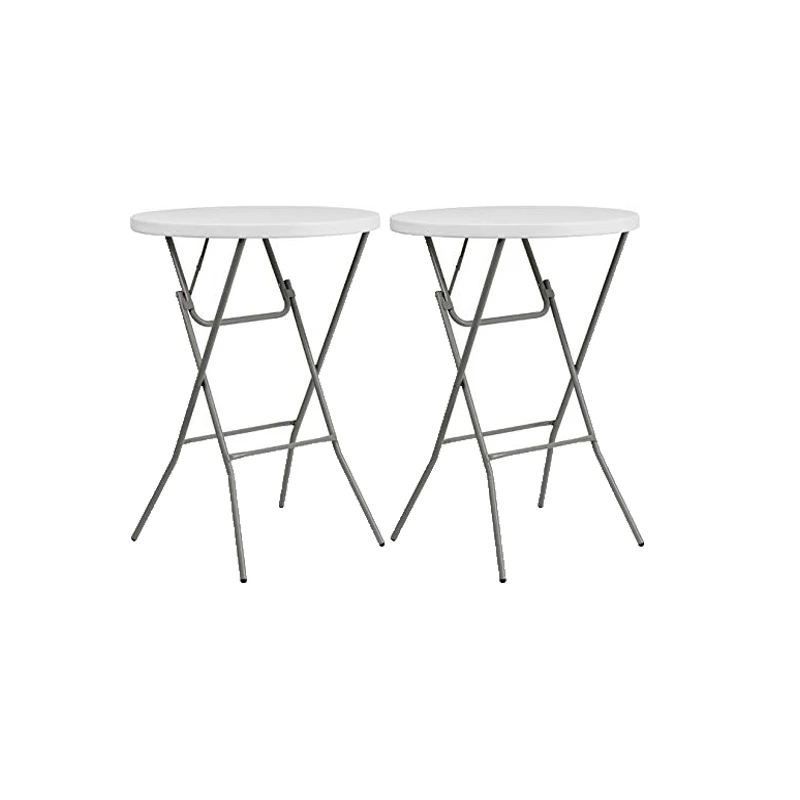 32 дюйма Круглый Белый выдувной пластиковый барный столик для мебели