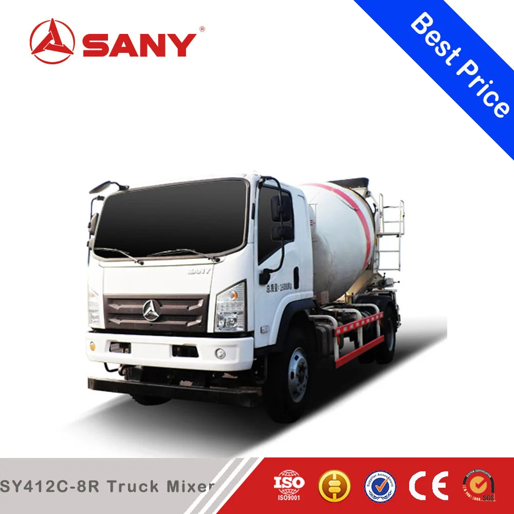 
SANY SY412C-8R 12 Cubic Meters Mobile Cement Concrete Truck Mixer Price 