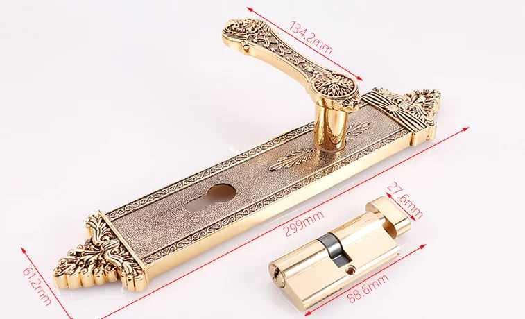 Factory Export zinc material cheaper price door usage handle lock OEM handle lock