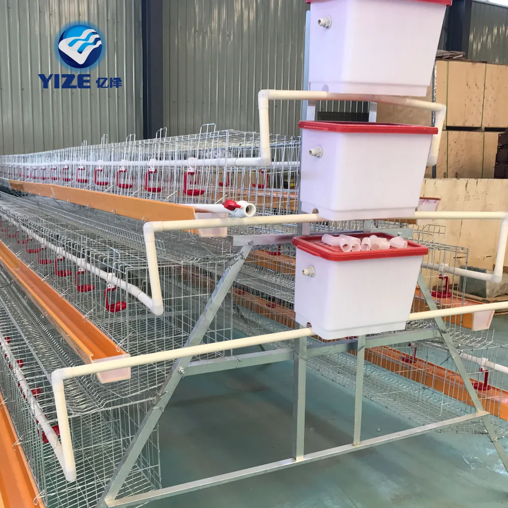 
Brand new big capacity ladder type 3 tiers 120 birds chicken layer cage battery hot dipped galvanized cage 
