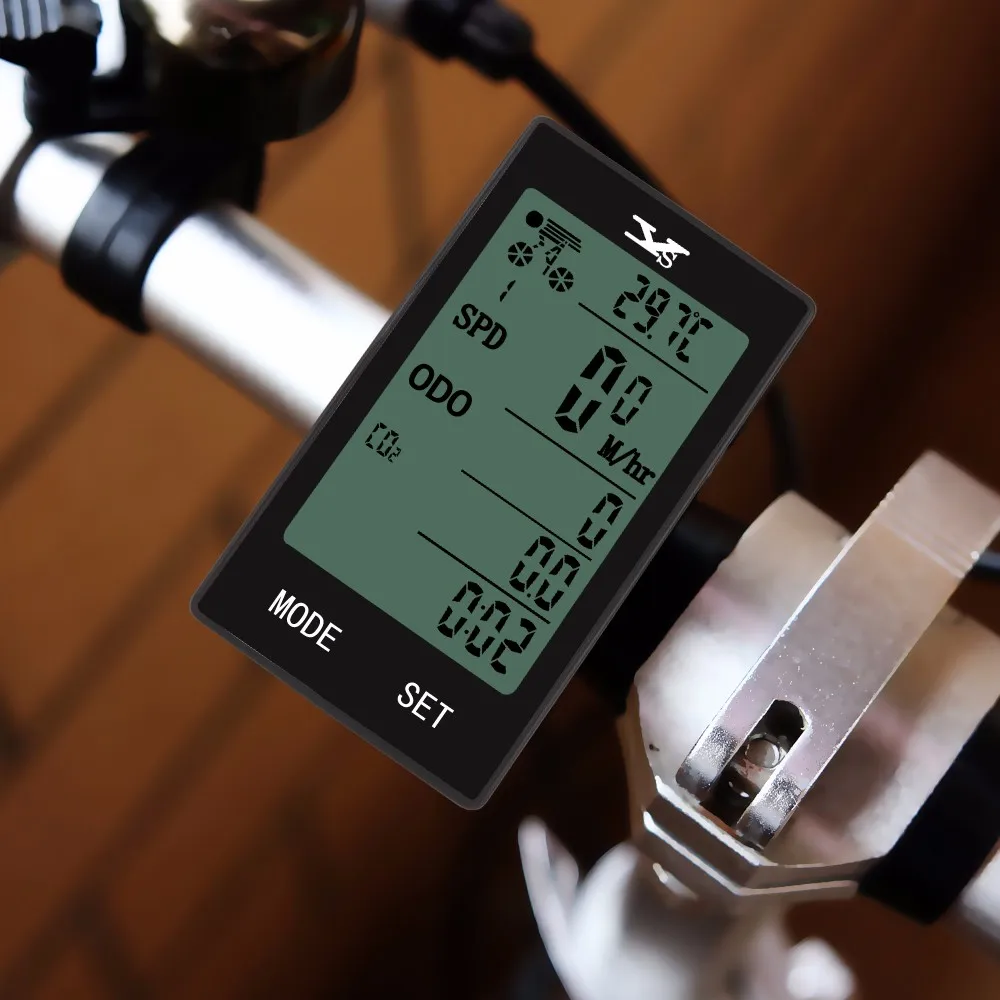 
YS-508A high quality wired waterproof big screen lcd bike bicycle computer 