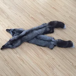 Wholesale natural silver fox skin pelt