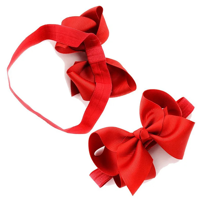 Эластичная повязка на голову с бантом из полиэстера для девочек