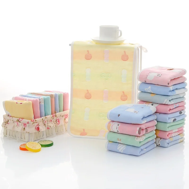 China factory supply oem super quality absorbent soft skin-friendly baby six layer gauze bath towel 100 cotton
