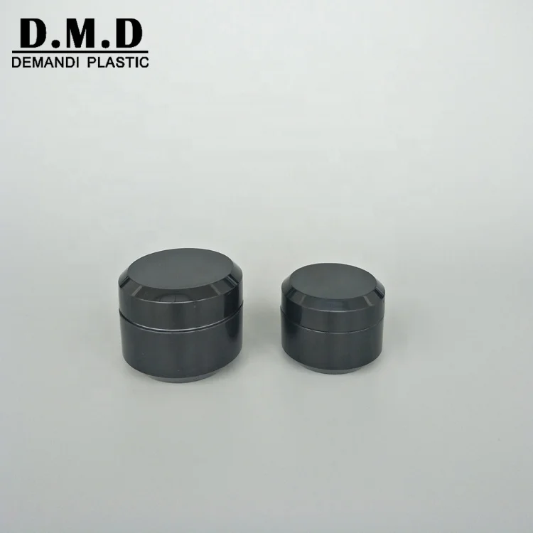 Оптовая продажа, контейнер 5 г, 5 мл, 10 мл, 15 г, 30 г, 1 унция, пластиковая пустая черная косметическая банка для УФ-геля для ногтей