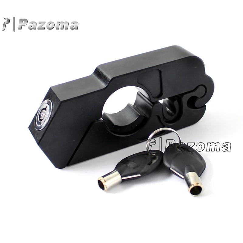 Универсальный крепкий замок для мотоцикла CNC алюминиевый верхний руль рукоятка Тормозной Рычаг безопасности дроссельной заслонки