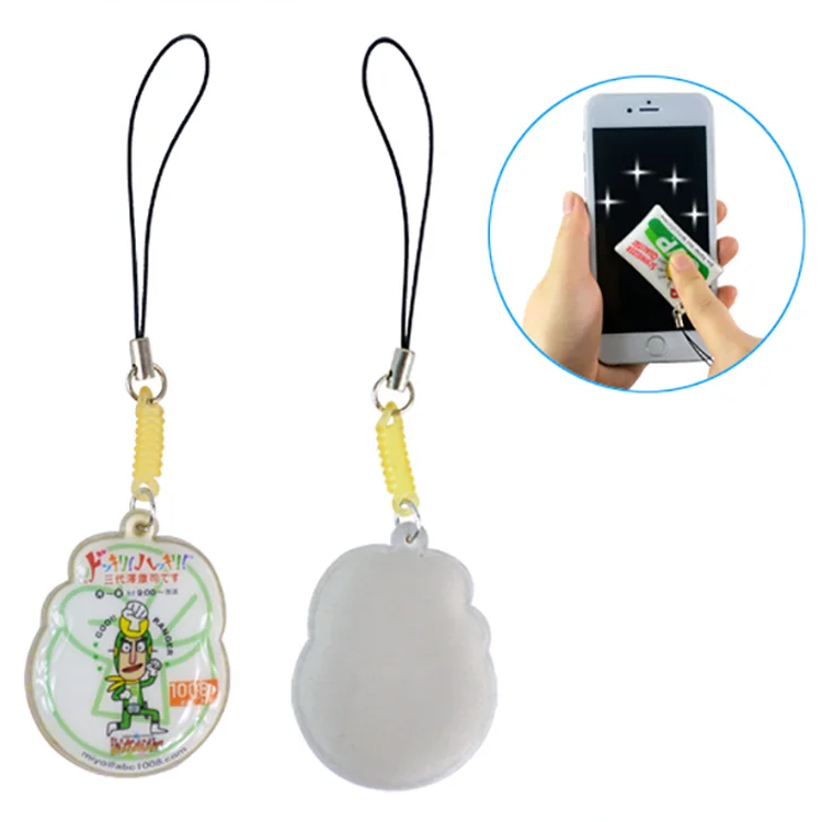 Очиститель экрана мобильного телефона с брелоком из ПВХ