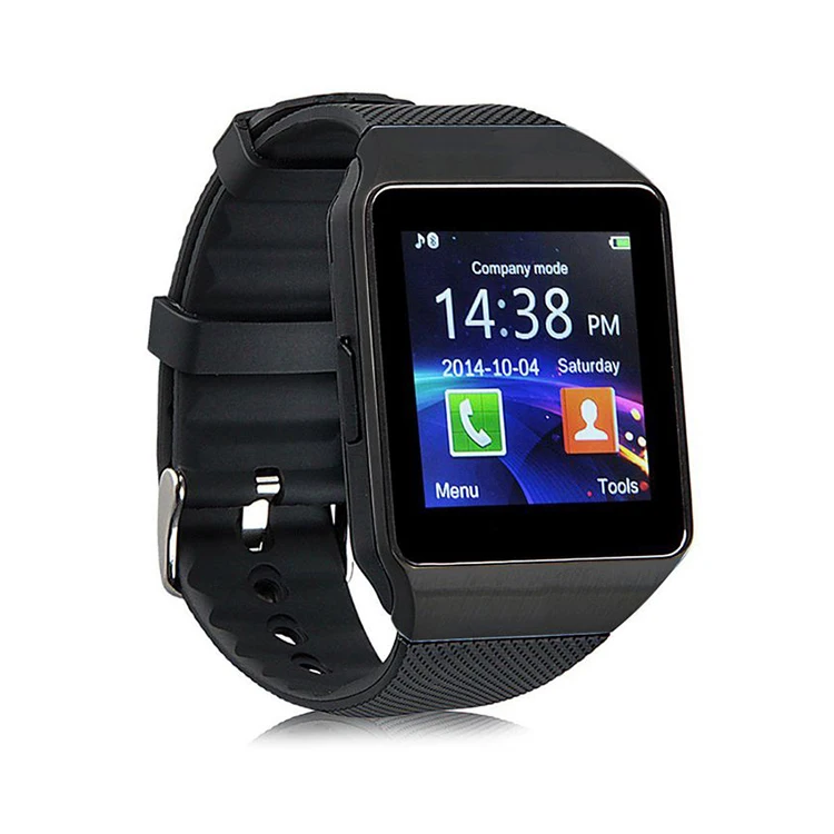 Wholesale touch screen cheapest dz09 sim card smart watch phone with camera