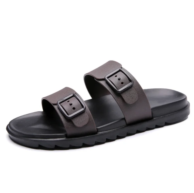 w882 summer man shoe black beach slipper